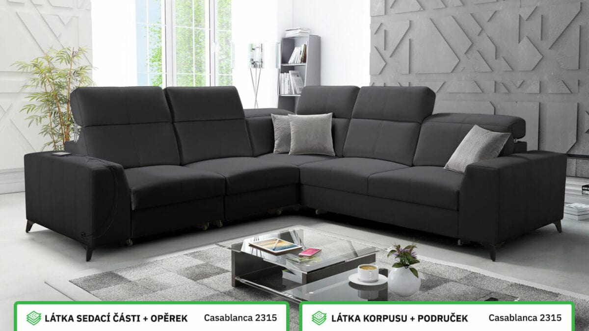 Rohová sedací souprava BELUTI III MIX Barevné provedení