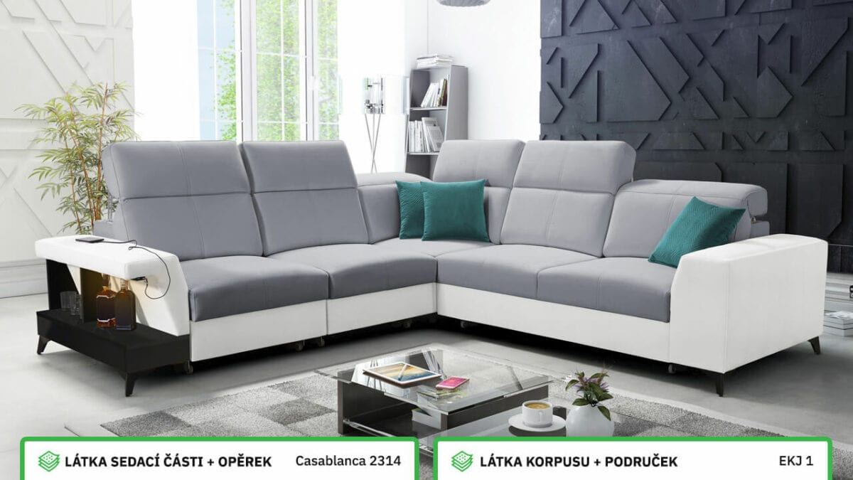 Rohová sedací souprava BELUTI III Barevné provedení