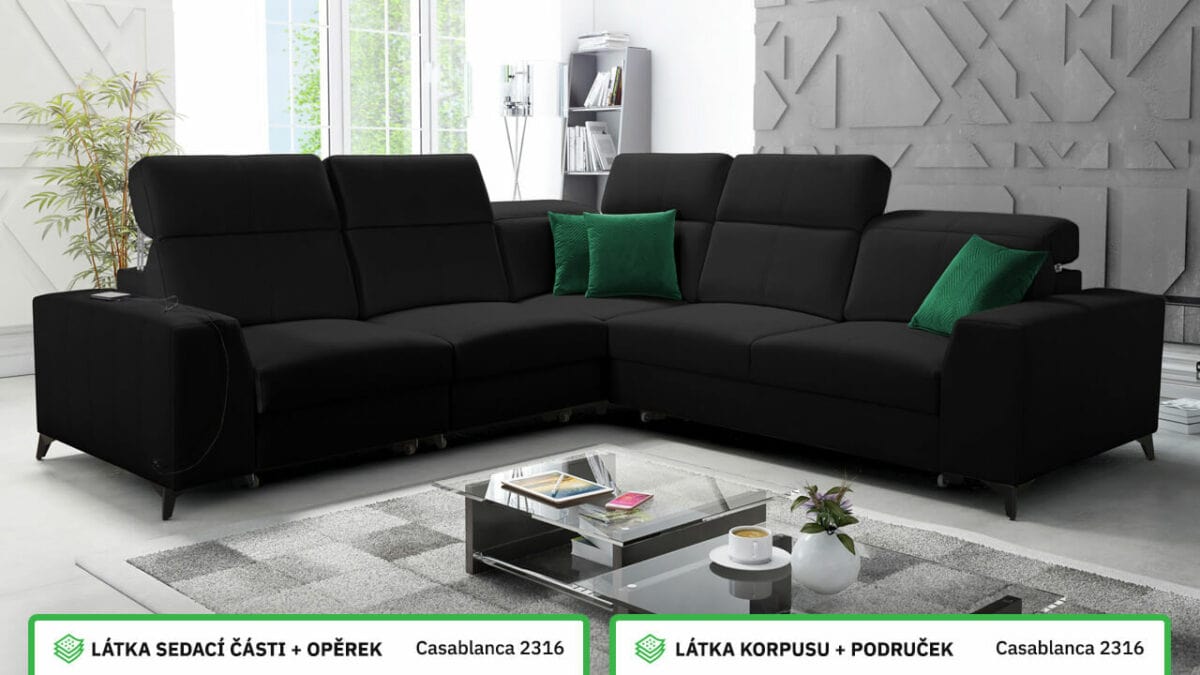 Rohová sedací souprava BELUTI III MIX Barevné provedení
