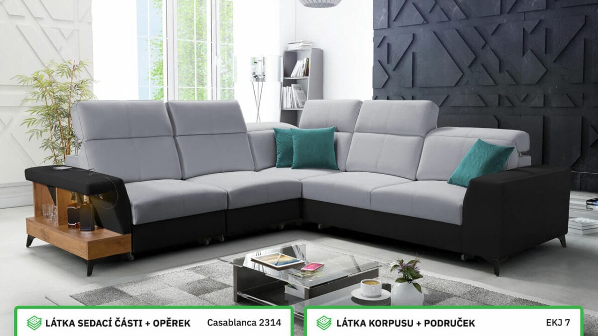 Rohová sedací souprava BELUTI III Barevné provedení