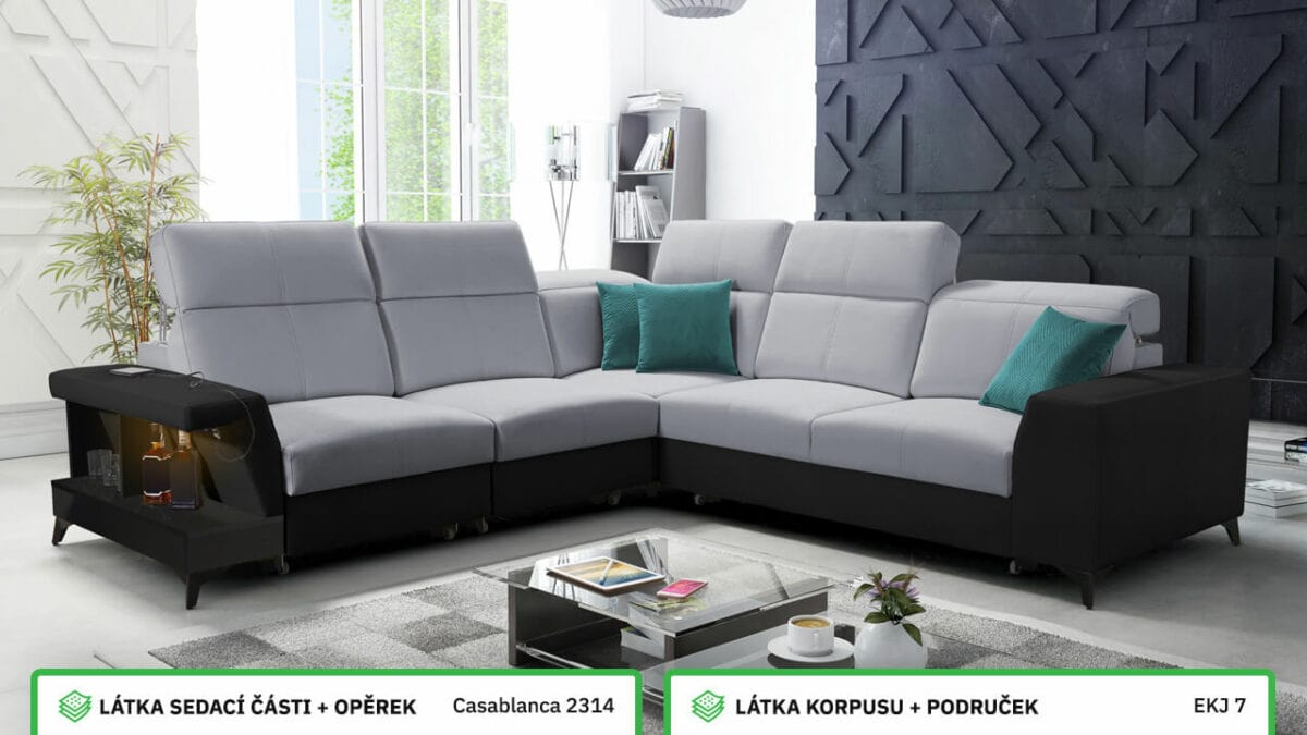 Rohová sedací souprava BELUTI III Barevné provedení