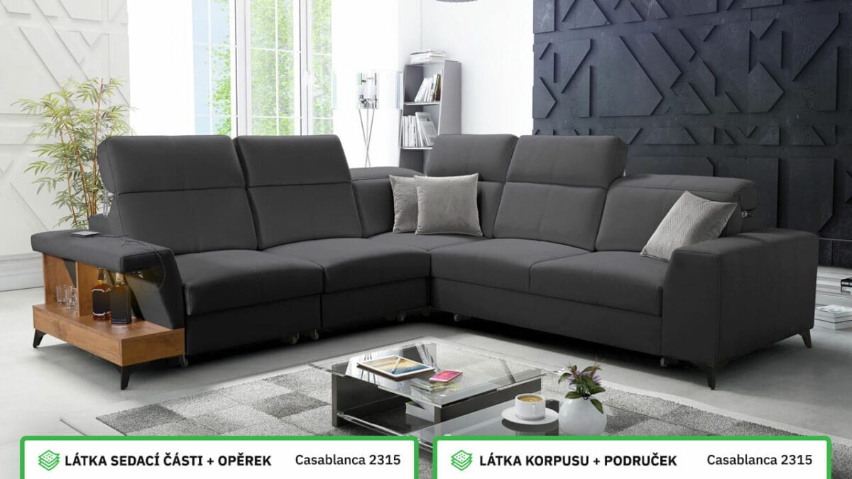 Rohová sedací souprava BELUTI III Barevné provedení