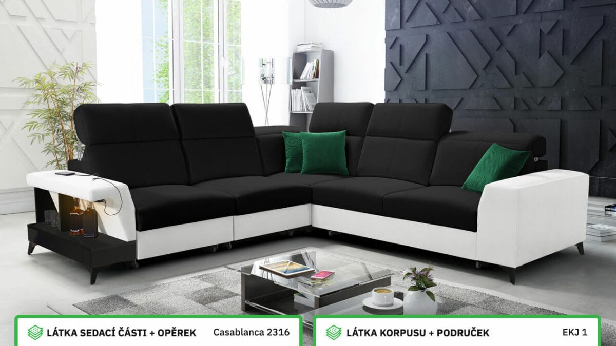 Rohová sedací souprava BELUTI III Barevné provedení