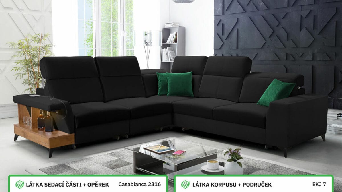 Rohová sedací souprava BELUTI III Barevné provedení