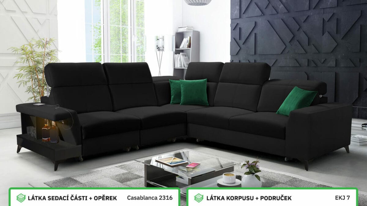 Rohová sedací souprava BELUTI III Barevné provedení