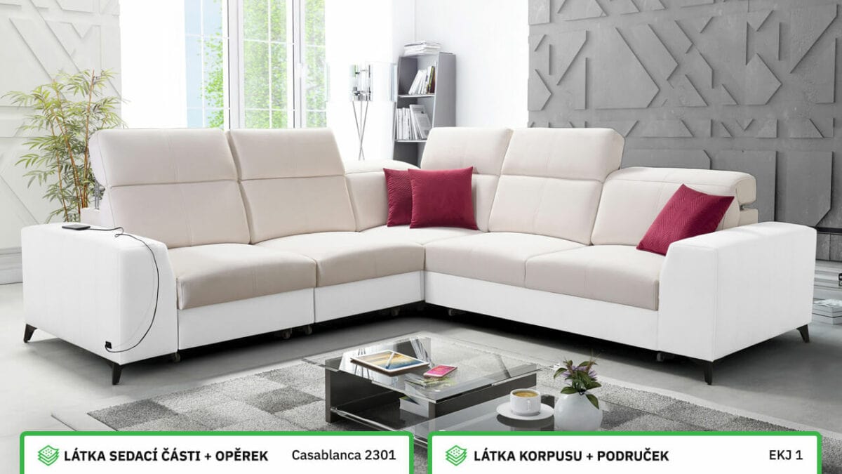 Rohová sedací souprava BELUTI III MIX Barevné provedení