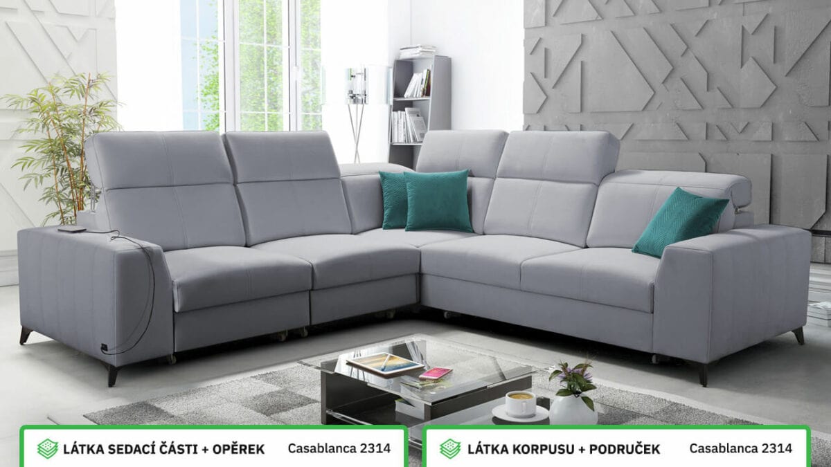Rohová sedací souprava BELUTI III MIX Barevné provedení
