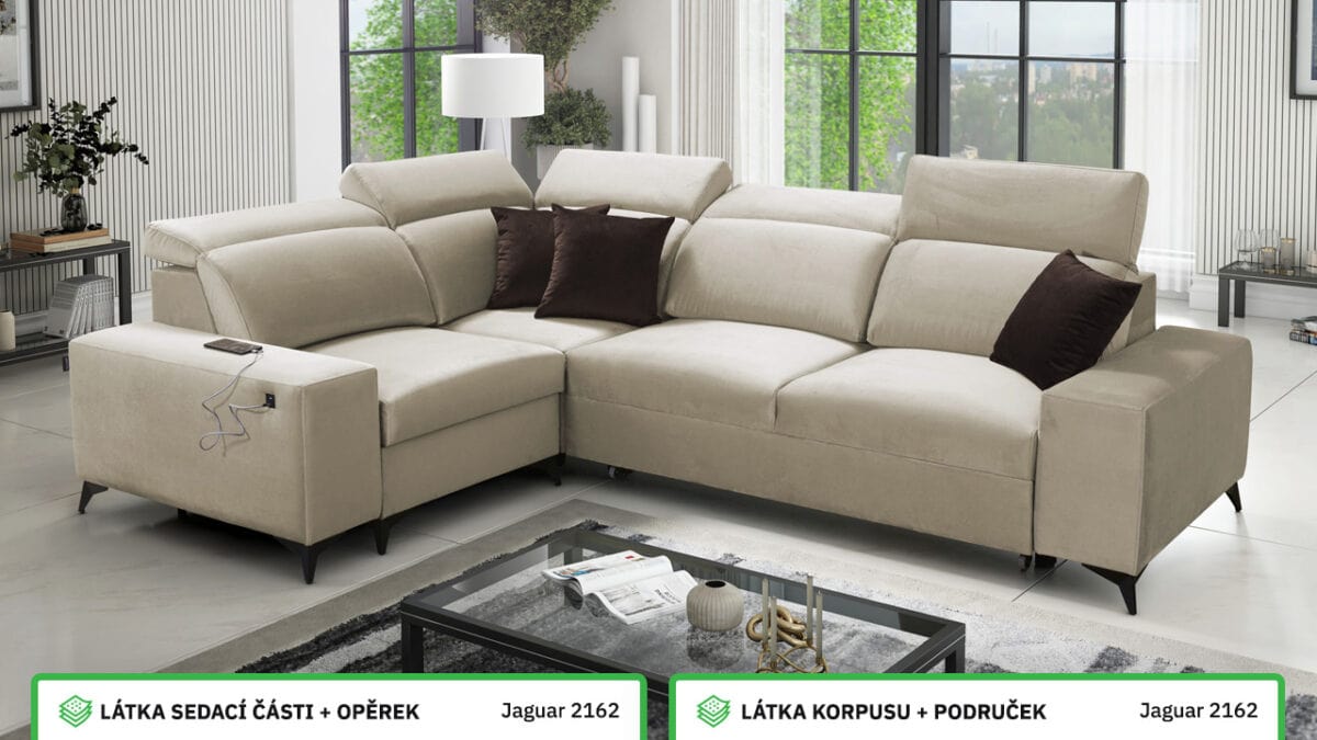 Rohová sedací souprava BARTON II MIX Barevné provedení
