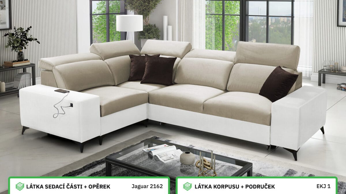 Rohová sedací souprava BARTON II MIX Barevné provedení