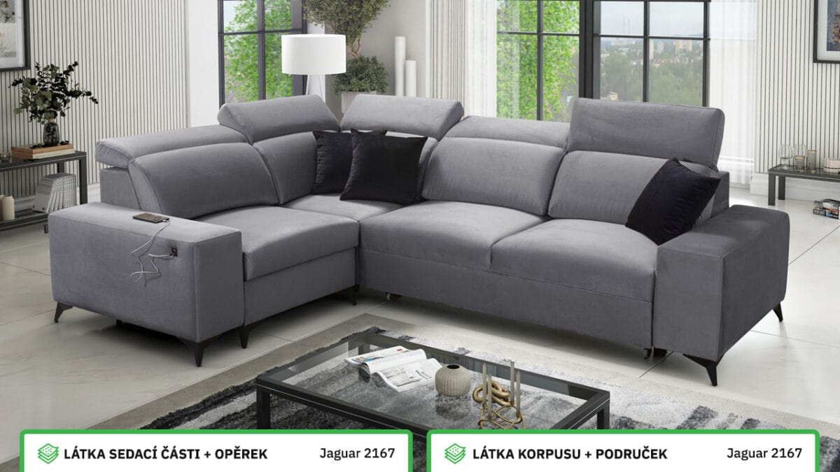 Rohová sedací souprava BARTON II MIX Barevné provedení
