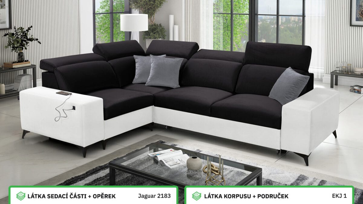 Rohová sedací souprava BARTON II MIX Barevné provedení