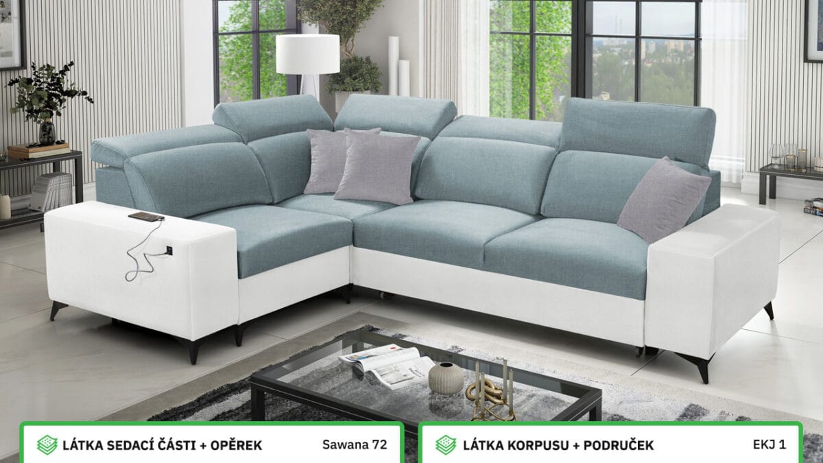 Rohová sedací souprava BARTON II MIX Barevné provedení