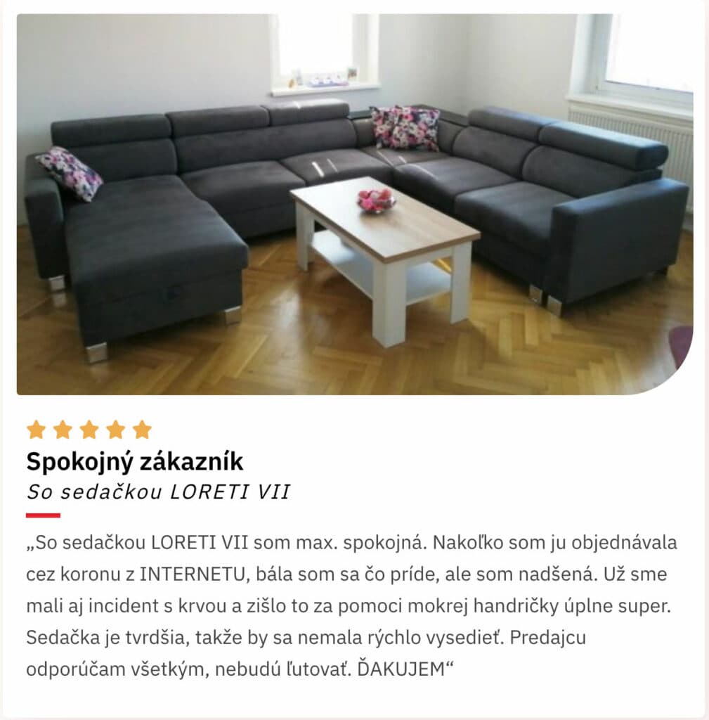 recenze na sedacku nabytok4you