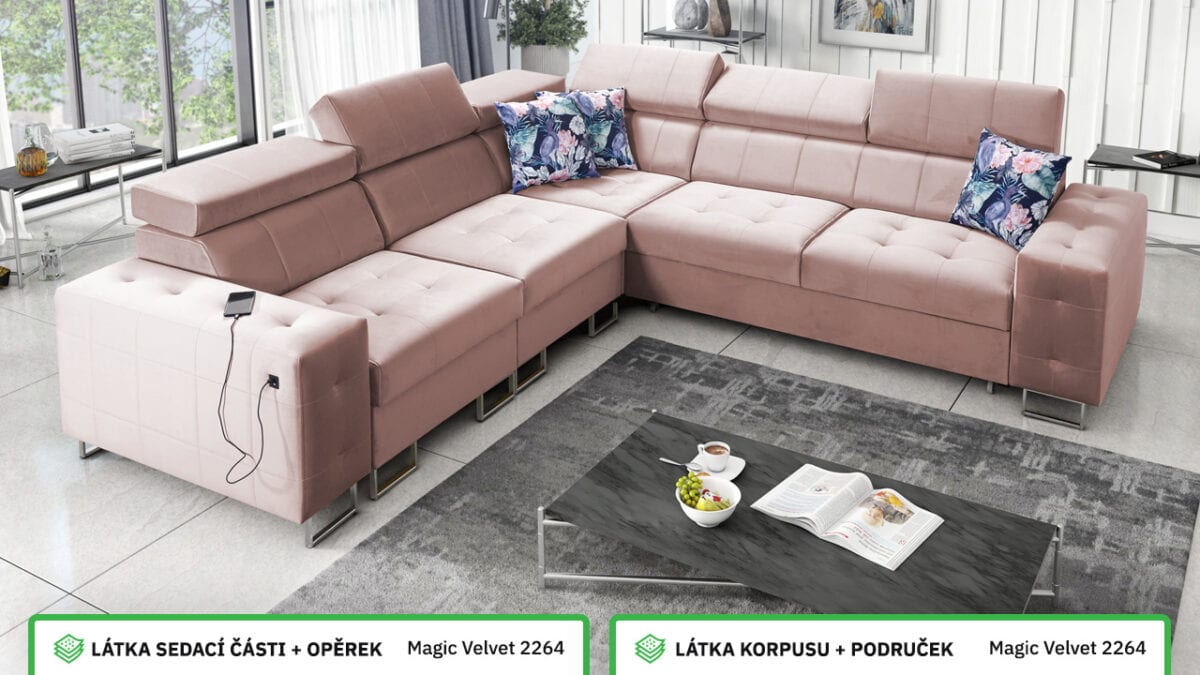Rohová sedací souprava HEMILTON III Barevné provedení