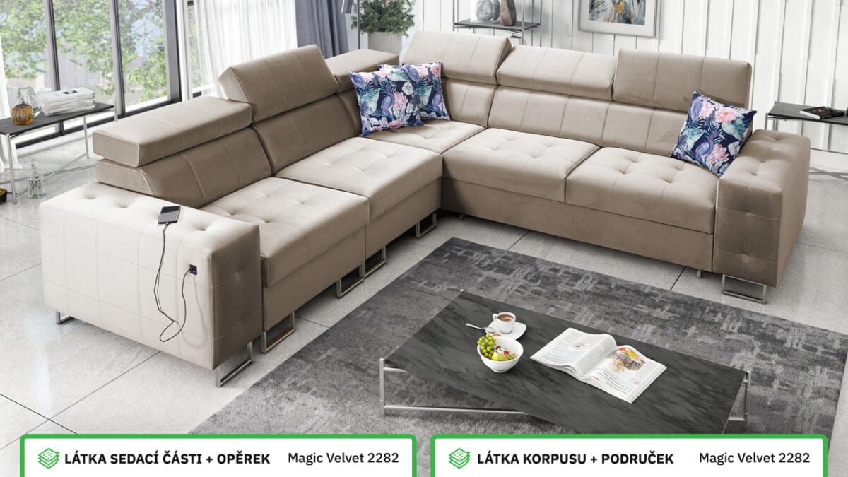 Rohová sedací souprava HEMILTON III Barevné provedení