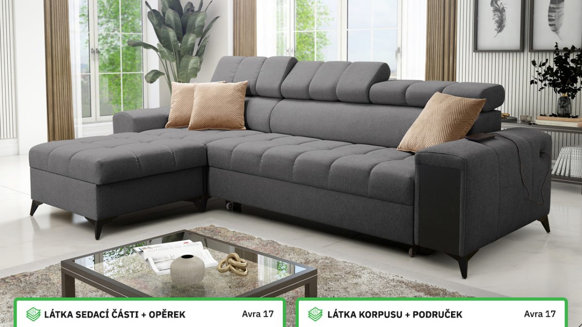 Rohová sedací souprava GRECCO I MINI Barevné provedení