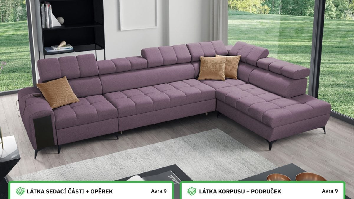 Rohová sedací souprava GRECCO XI Barevné provedení