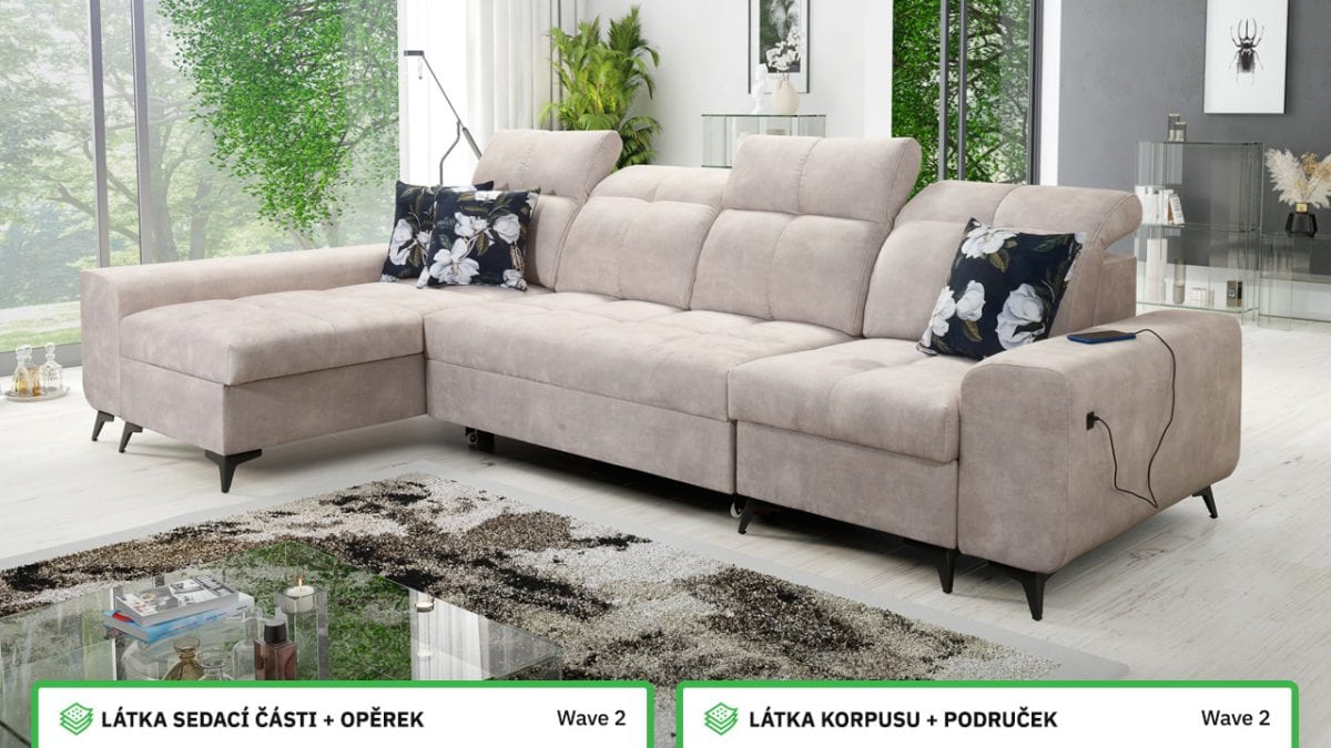 Rohová sedací souprava GOLD XII Barevné provedení