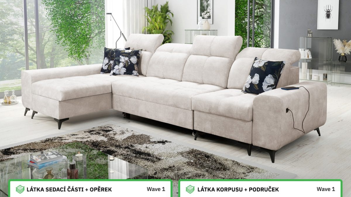 Rohová sedací souprava GOLD XII Barevné provedení