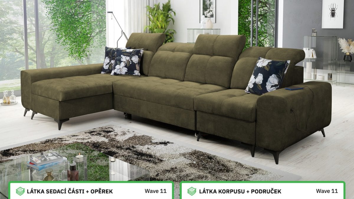 Rohová sedací souprava GOLD XII Barevné provedení