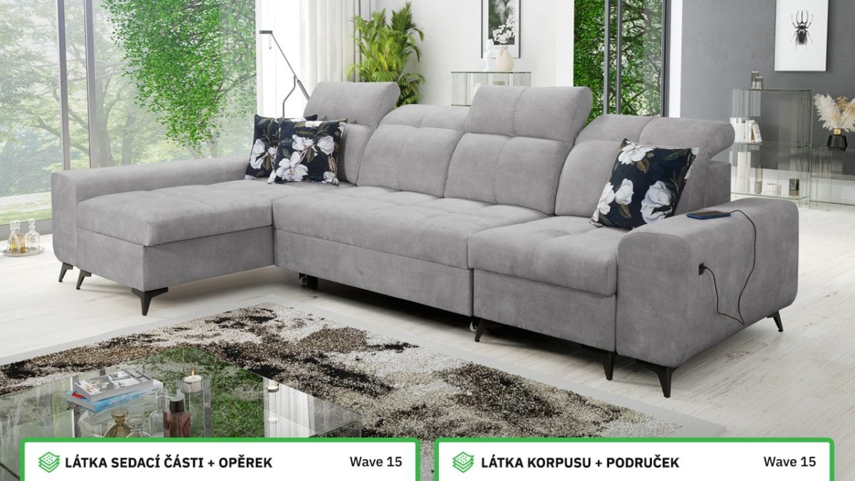 Rohová sedací souprava GOLD XII Barevné provedení