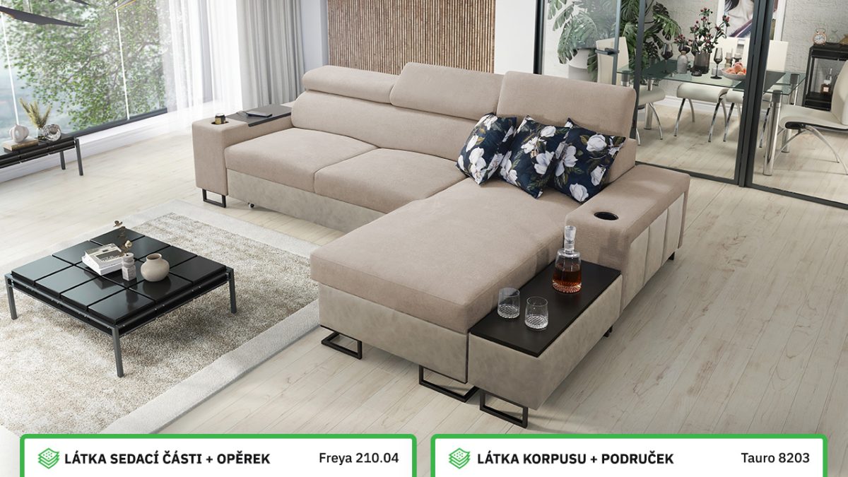 Rohová sedací souprava MELODIA I MINI Barevné provedení
