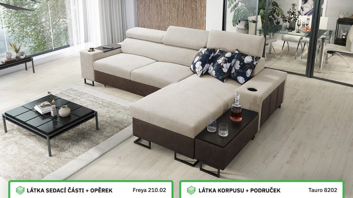 Rohová sedací souprava MELODIA I MINI Barevné provedení