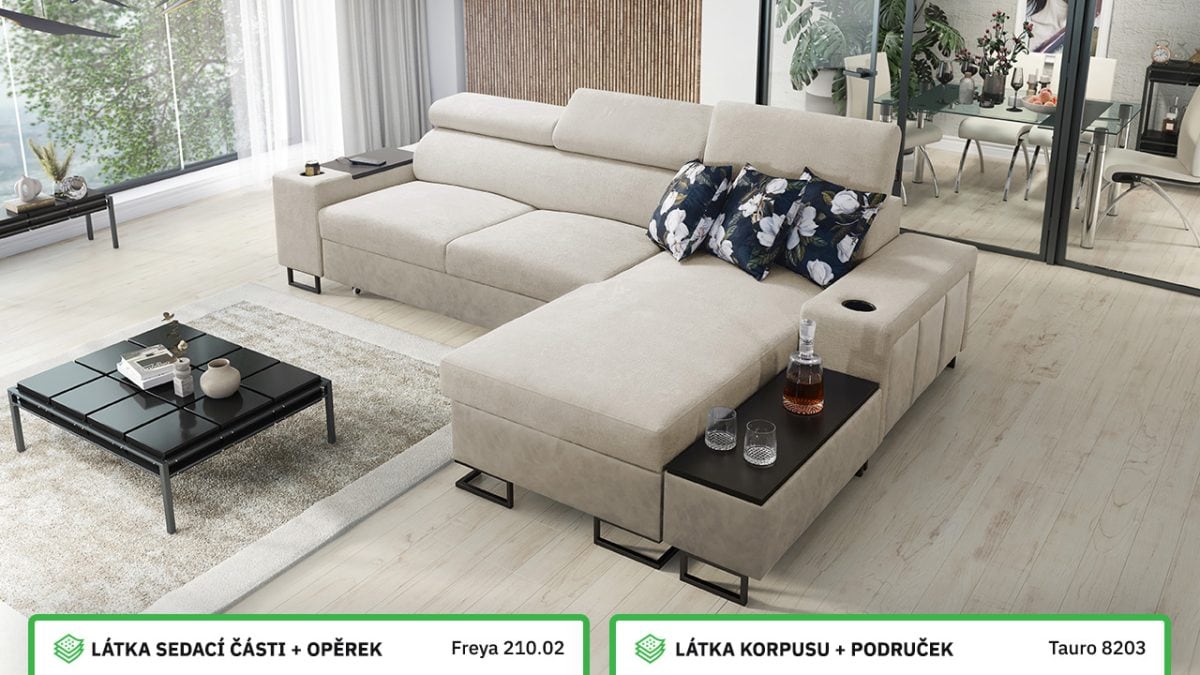 Rohová sedací souprava MELODIA I MINI Barevné provedení