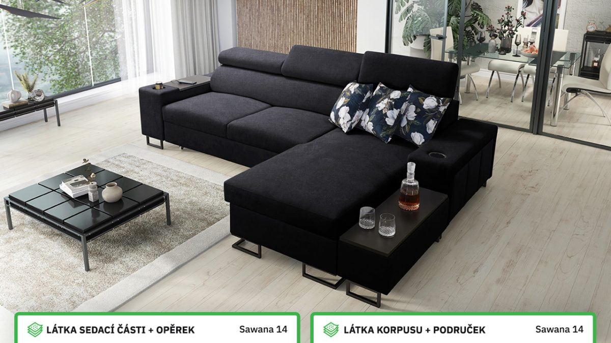 Rohová sedací souprava MELODIA I MINI Barevné provedení