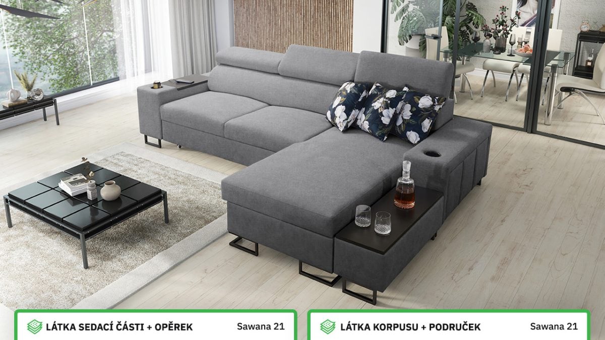 Rohová sedací souprava MELODIA I MINI Barevné provedení