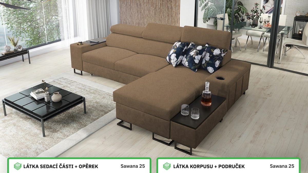 Rohová sedací souprava MELODIA I MINI Barevné provedení