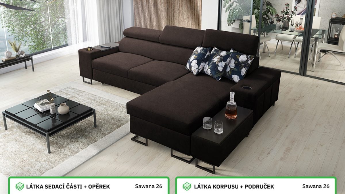 Rohová sedací souprava MELODIA I MINI Barevné provedení