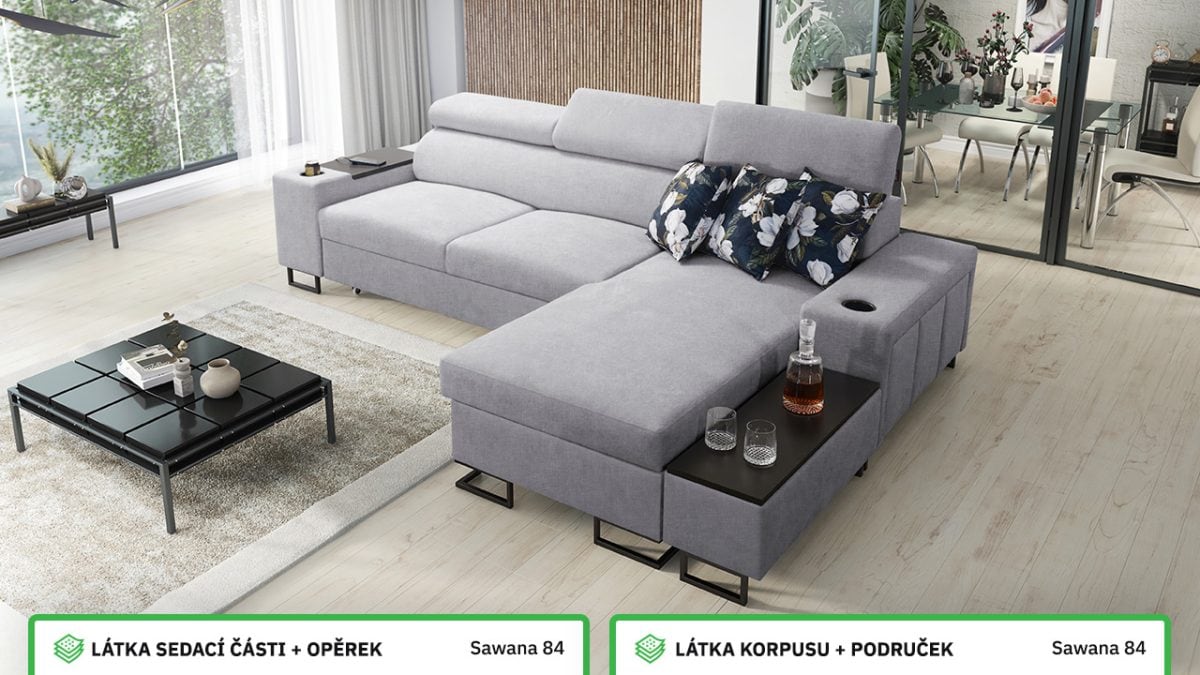 Rohová sedací souprava MELODIA I MINI Barevné provedení