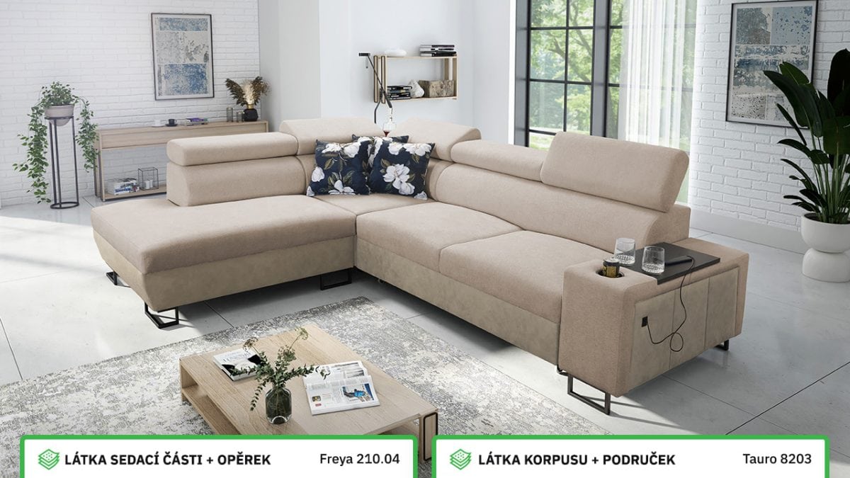 Rohová sedací souprava MELODIA VII Barevné provedení