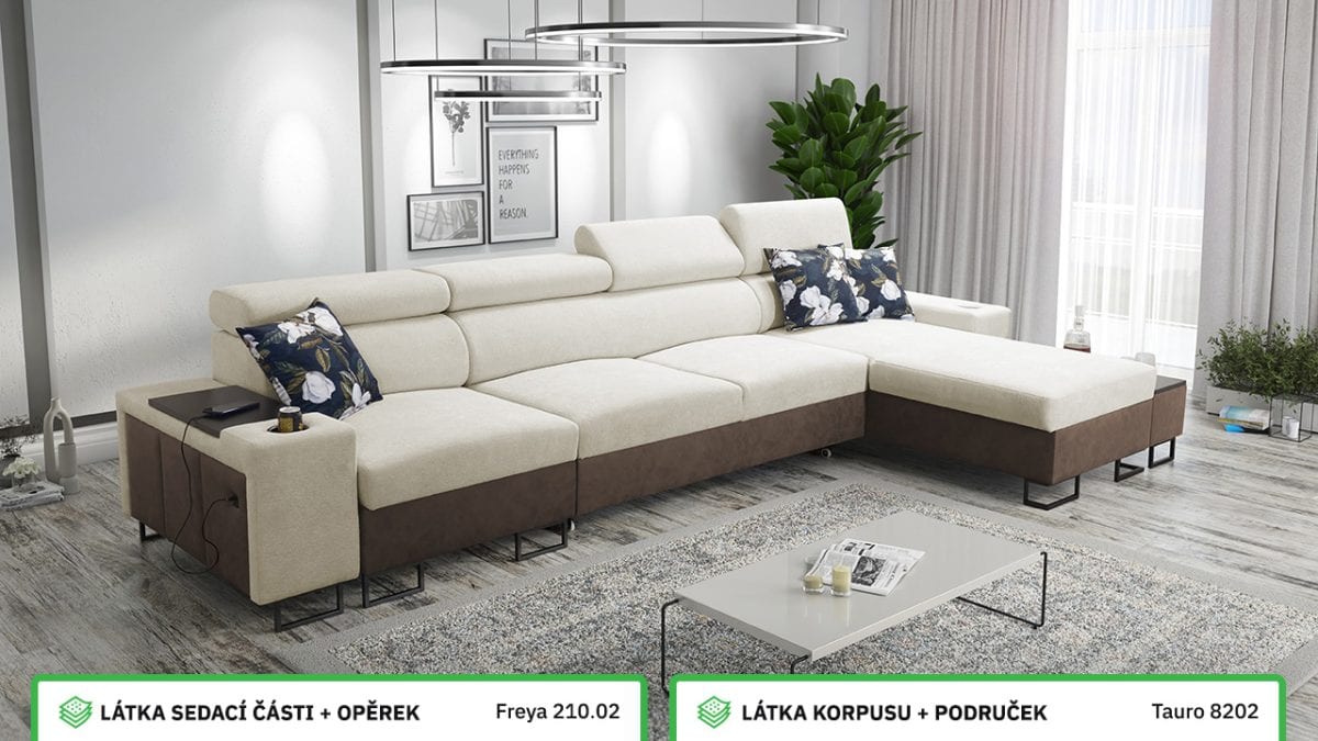 Rohová sedací souprava MELODIA XII MINI Barevné provedení