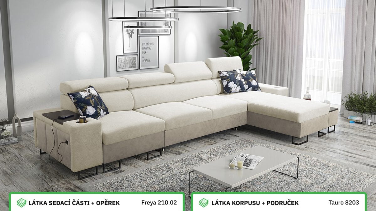 Rohová sedací souprava MELODIA XII MINI Barevné provedení