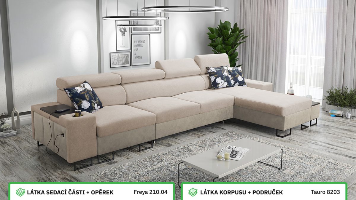 Rohová sedací souprava MELODIA XII MINI Barevné provedení