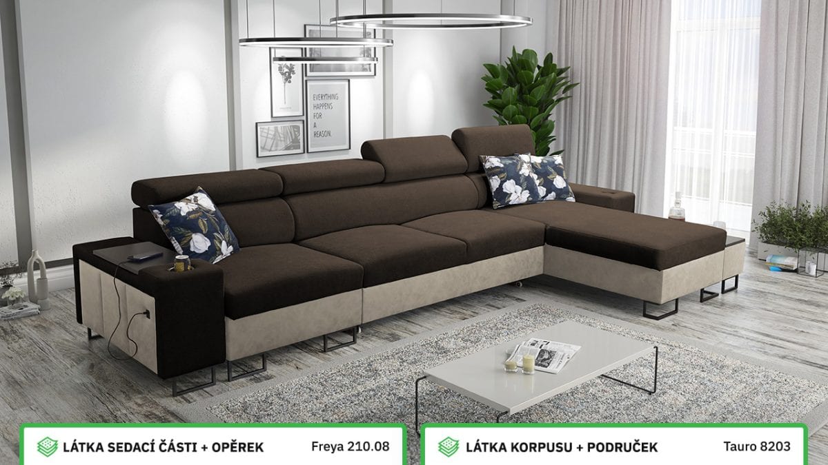Rohová sedací souprava MELODIA XII MINI Barevné provedení