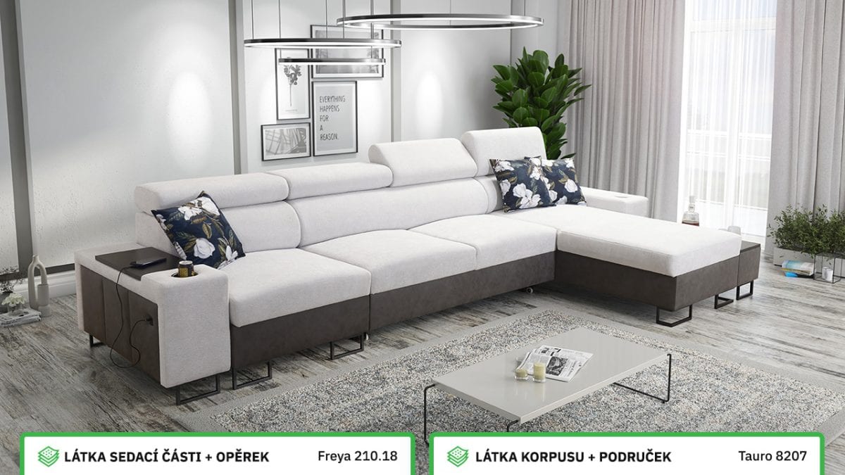 Rohová sedací souprava MELODIA XII MINI Barevné provedení