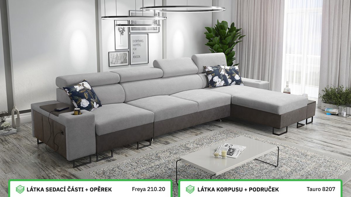 Rohová sedací souprava MELODIA XII MINI Barevné provedení