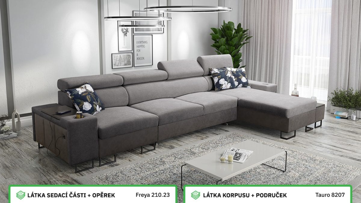 Rohová sedací souprava MELODIA XII MINI Barevné provedení