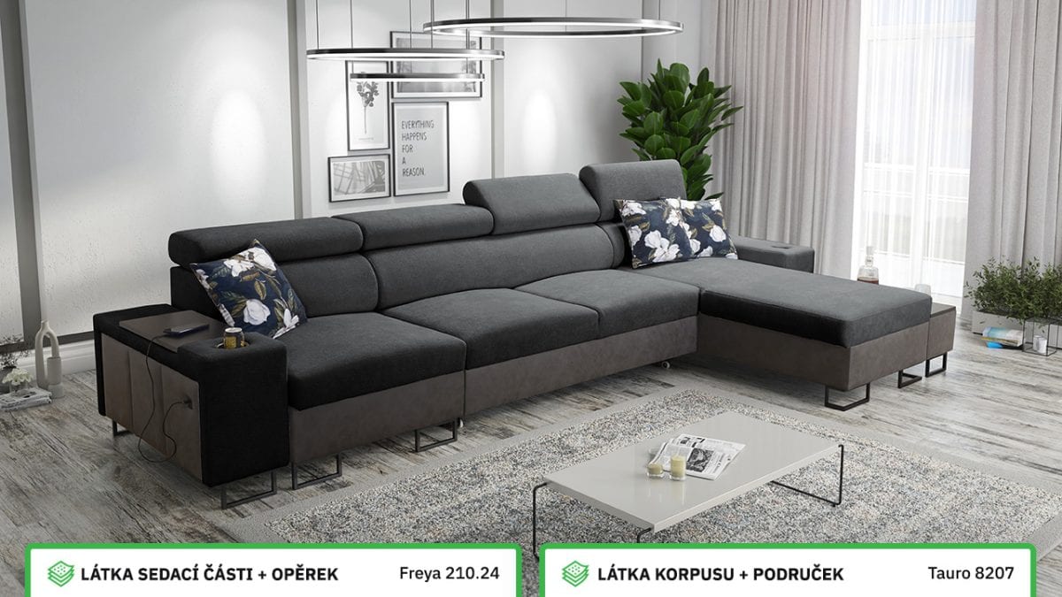 Rohová sedací souprava MELODIA XII MINI Barevné provedení
